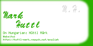 mark huttl business card
